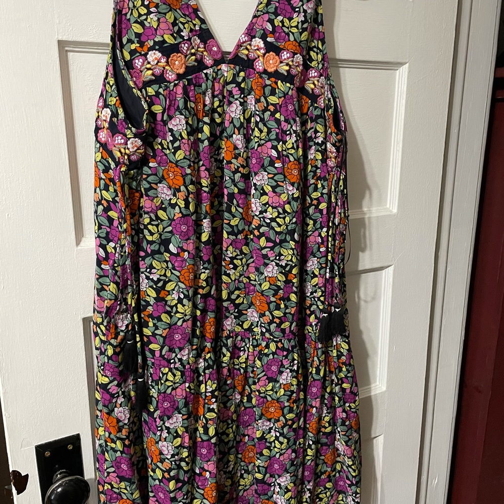 Anthropologie-Aida Embroidered Mini Dress